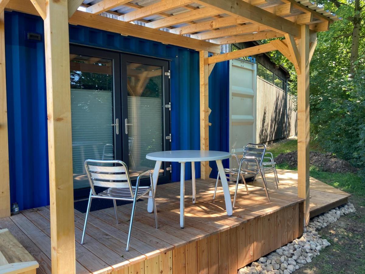 Tiny House Im Seecontainer Mit Parkplatz, Glasfaser, Netflix, Veranda Und Gehobener Ausstattung Κόμπουργκ Εξωτερικό φωτογραφία